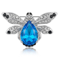 Brovia - Alloy Bee Accent Fashion Brooch Pin Accessory