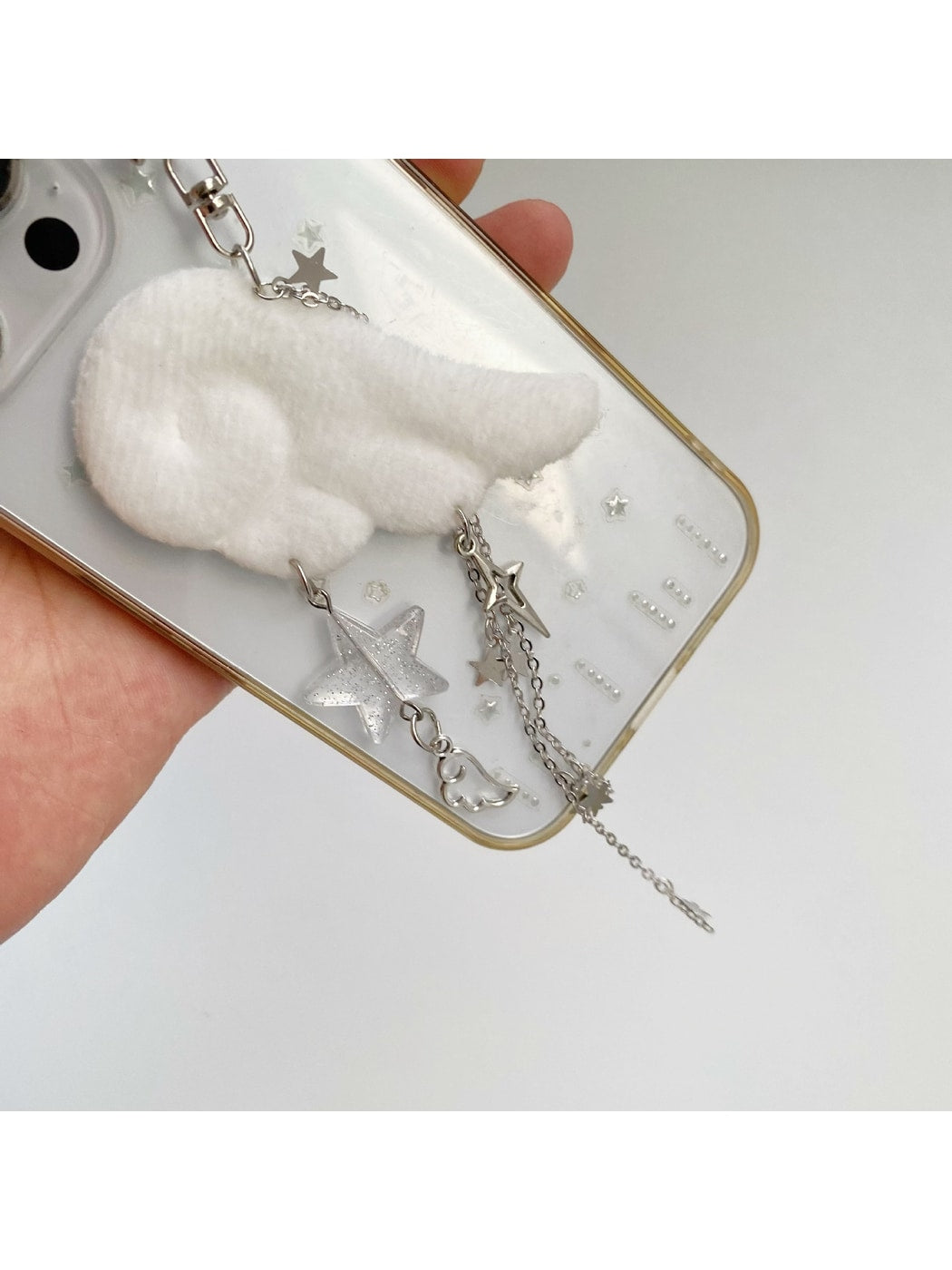 Keypus - Retro Y2K Angel Wing Star Chain Keychain