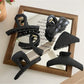 Beau - Black Geometric Claw Clip