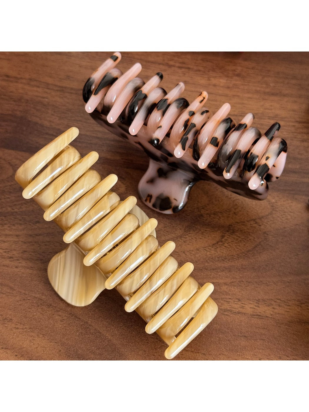 Beau - Elegant Acetate Hair Clips for Ponytail Bun