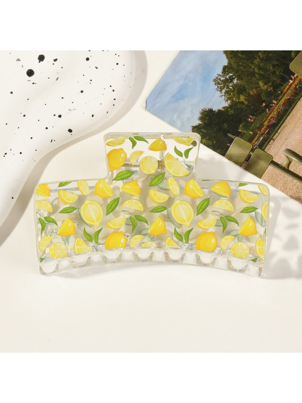 Beau - Minimalist Fruit Pattern Hair Claw Clip