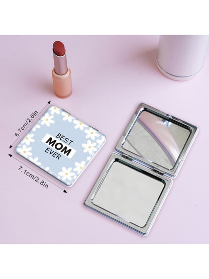 Mirroray - Floral Print Portable Folding Makeup Mirror