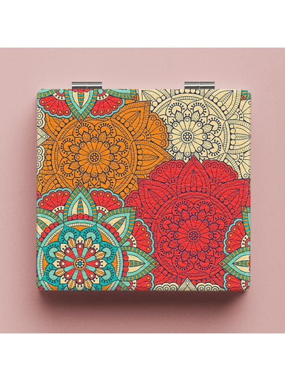 Mirroray - Patterned Foldable Compact Makeup Mirror