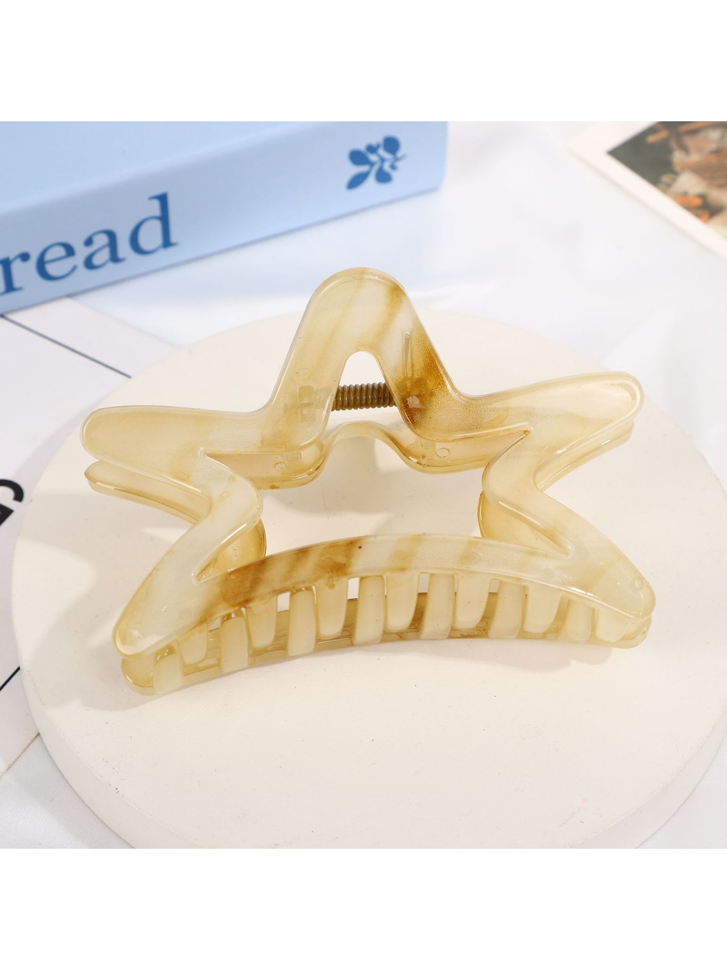 Beau - Iridescent Translucent Star Shape Claw Clip