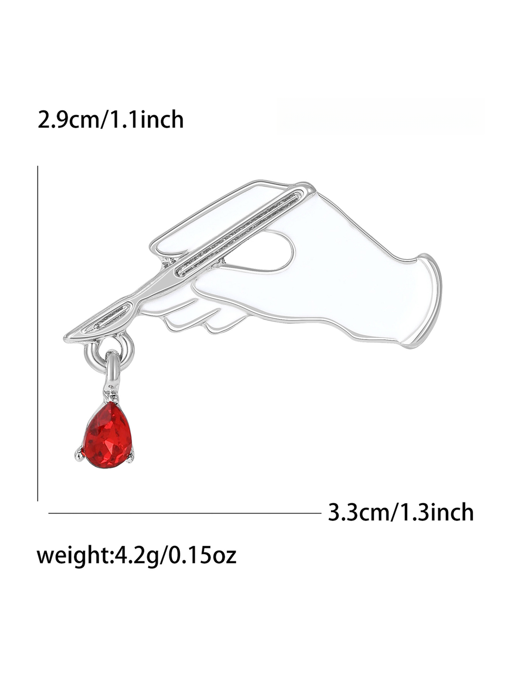 Brovia - Creative Scalpel Enamel Alloy Clothing Brooch