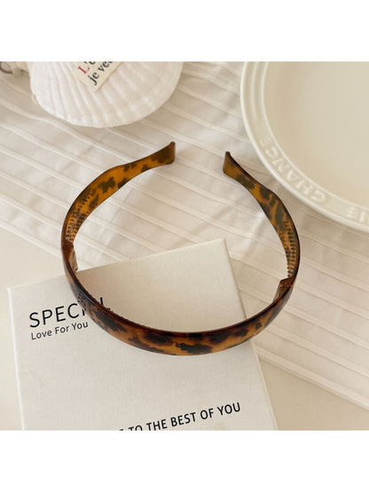 Gifty - Foldable Leopard Print Acetate Headband