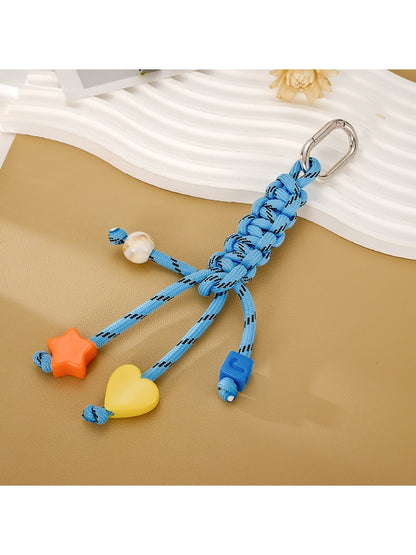 Keypus - Colorful Star and Heart Nylon Phone Charm