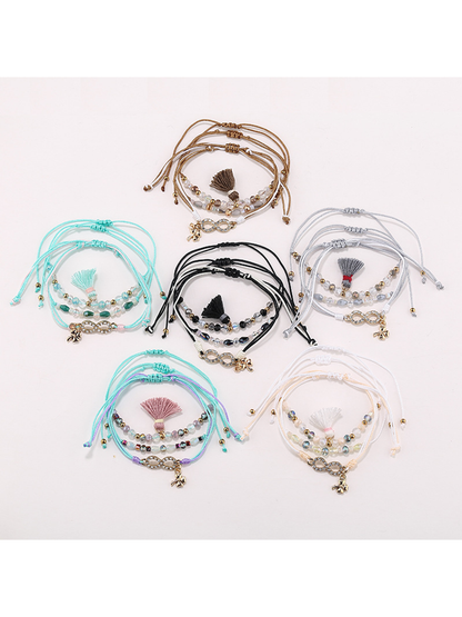 Lovra - Bohemian Beaded Tassel Bracelet