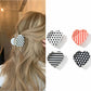 Beau - Polka Dot Heart Acetate Fiber Claw Clip