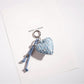 Keypus - Cartoon Denim Heart-shaped Keychain