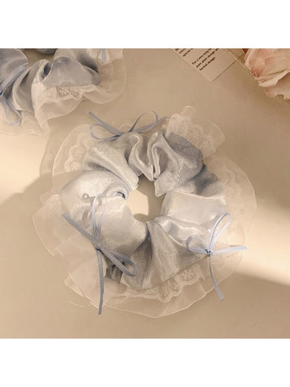 Gifty - Cream Style Lace Satin Hair Loop