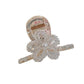 Beau - Beaded Floral Geometric Plastic Claw Clip