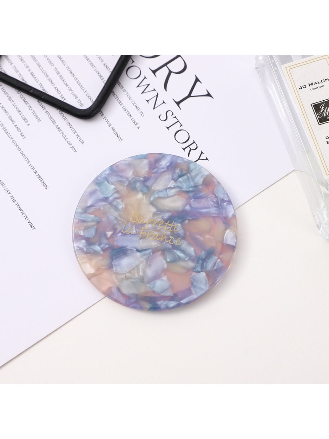 Mirroray - Acetic Acid Round Simple Multi-Color Small Mirror