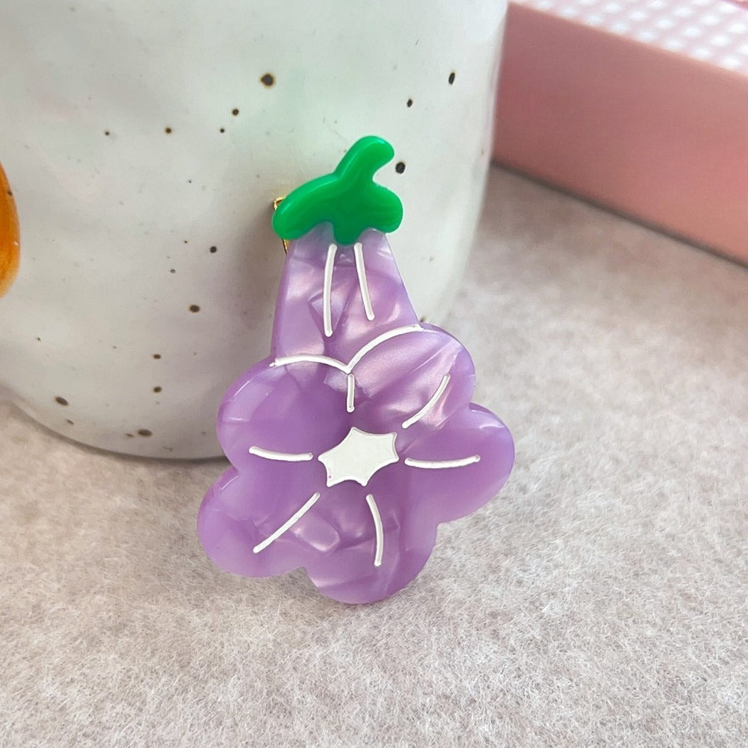Beau - Pastoral Food and Flower Design Hair Clip