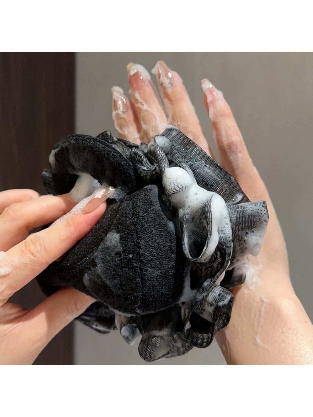 Papo - Handbag Shaped Black Bath Pouf