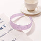 Gifty - Glossy PVC Grid Texture Wide Headband