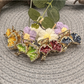 Beau - Floral Leaf Accent Alloy Claw Hair Clip