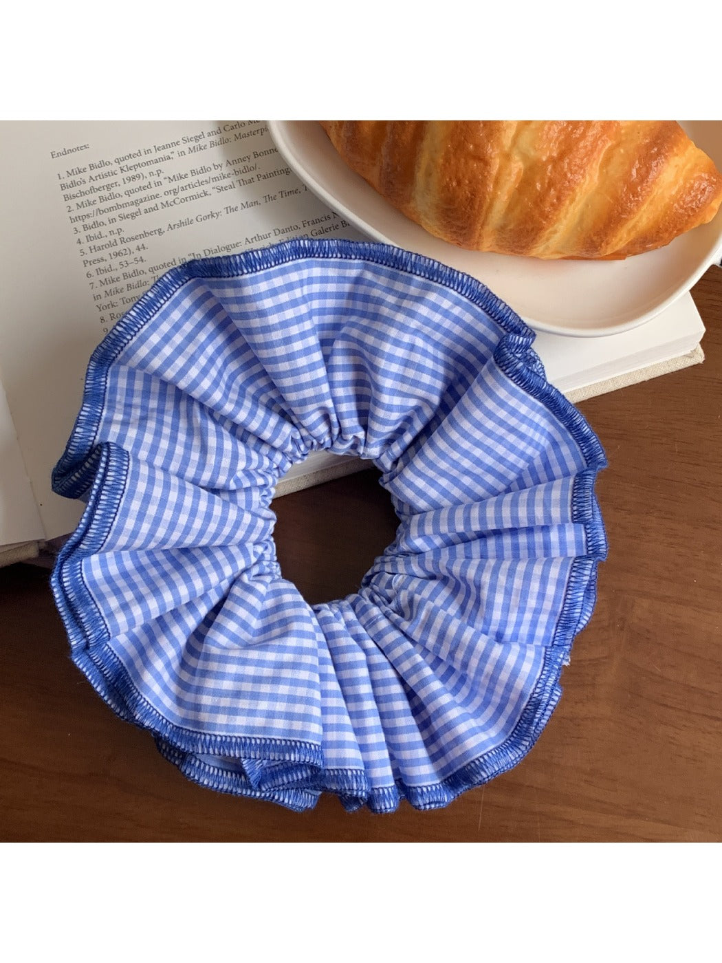 Gifty - Double-Layered Plaid Hair Tie