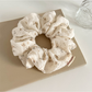Gifty - Vintage Simple style Floral Ruched Scrunchie