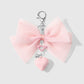 Keypus - Sweet Bow and Heart Charm Keychain
