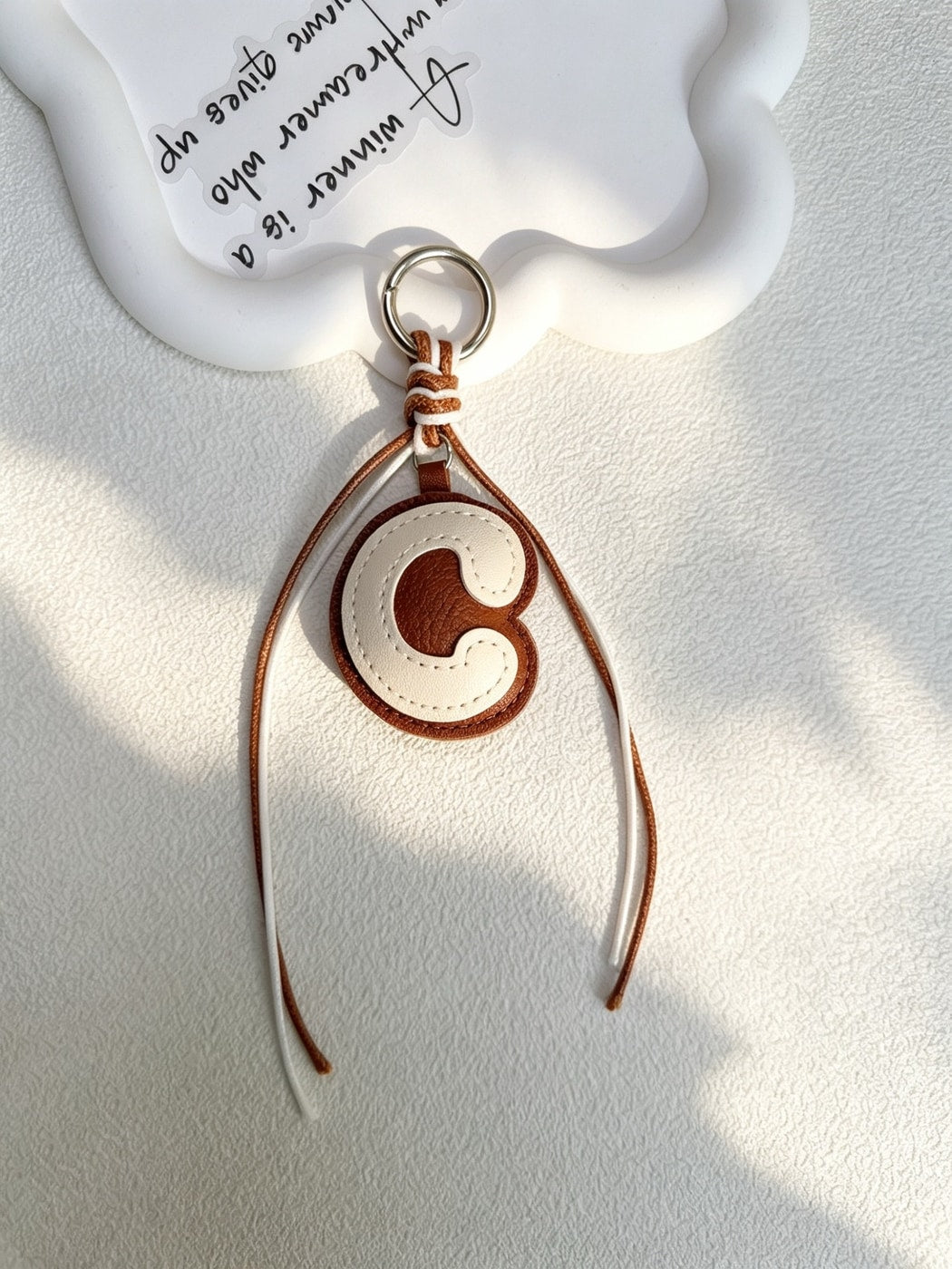 Keypus - Modern Minimalist Letter Bag Charm Keychain