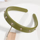 Gifty - PU Leather Studded Retro Style Headband