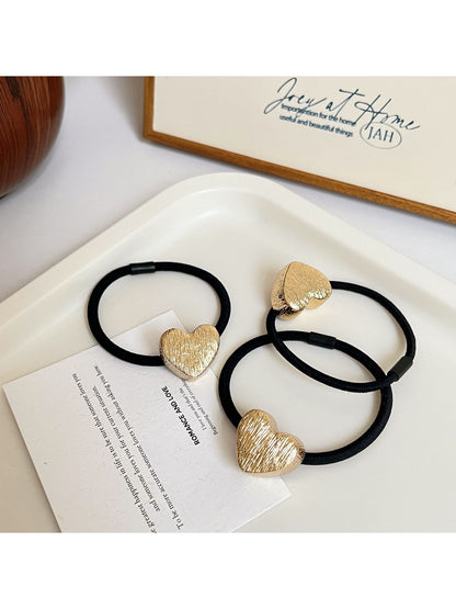 Gifty - Minimalist Heart Charm Hair Tie