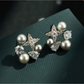 Earedge - Star Shape Rhinestones Stud Fashion Earrings