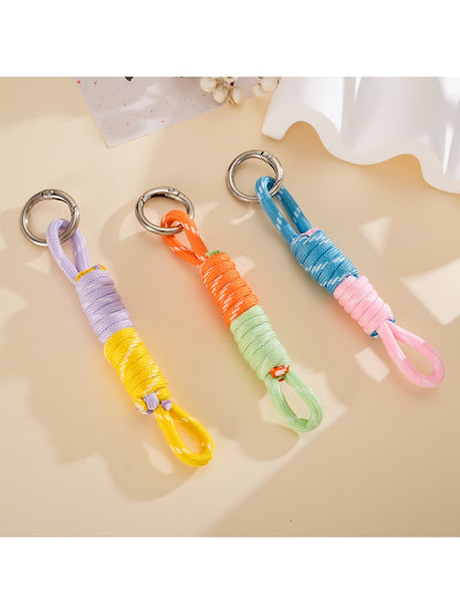 Keypus - Two Tone Rope Knot Bag Hanging Keychain