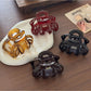 Beau - Glossy Oval Cutout Pumpkin Claw Clip