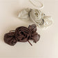 Beau - Polka Dot Rose Mesh Spring Hair Clip