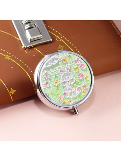 Mirroray - Three Compartment Round Vanity Mirror