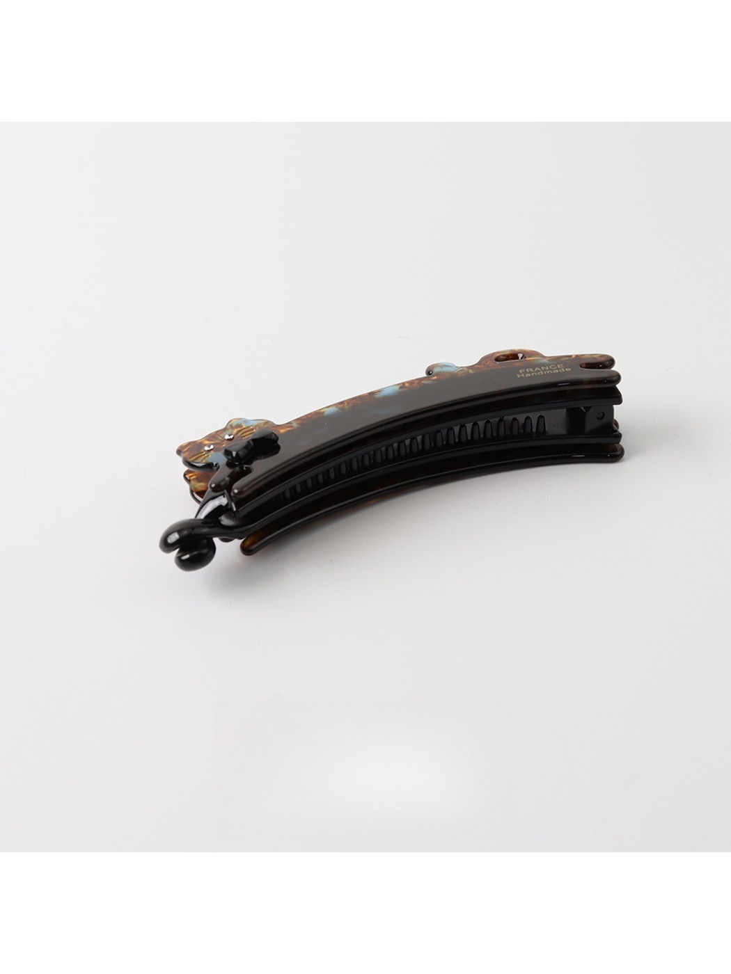 Beau - Painted Cat Motif Acetate Fiber Banana Clip