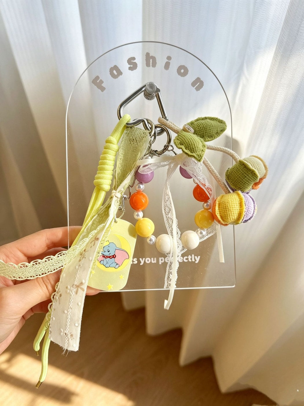 Keypus - Cute Fruit Pattern Bag Pendant Keychain
