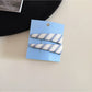 Beau - Classy Blue Plaid Hair Clip