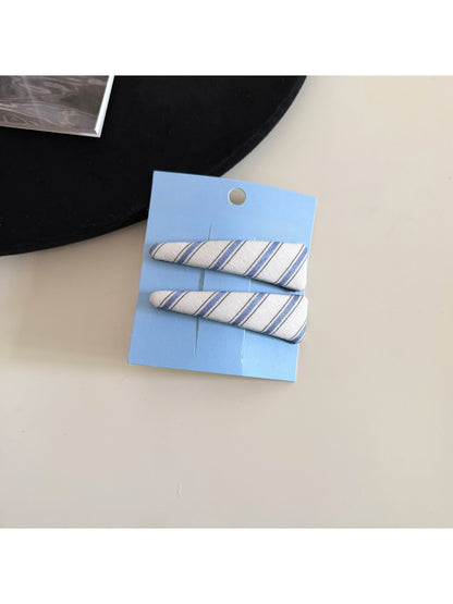 Beau - Classy Blue Plaid Hair Clip