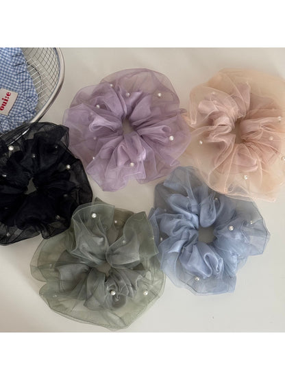 Gifty - Double Layer Ruffled Polyester Scrunchie