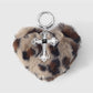 Keypus - Y2K Leopard Heart Cross Bag Charm Keychain