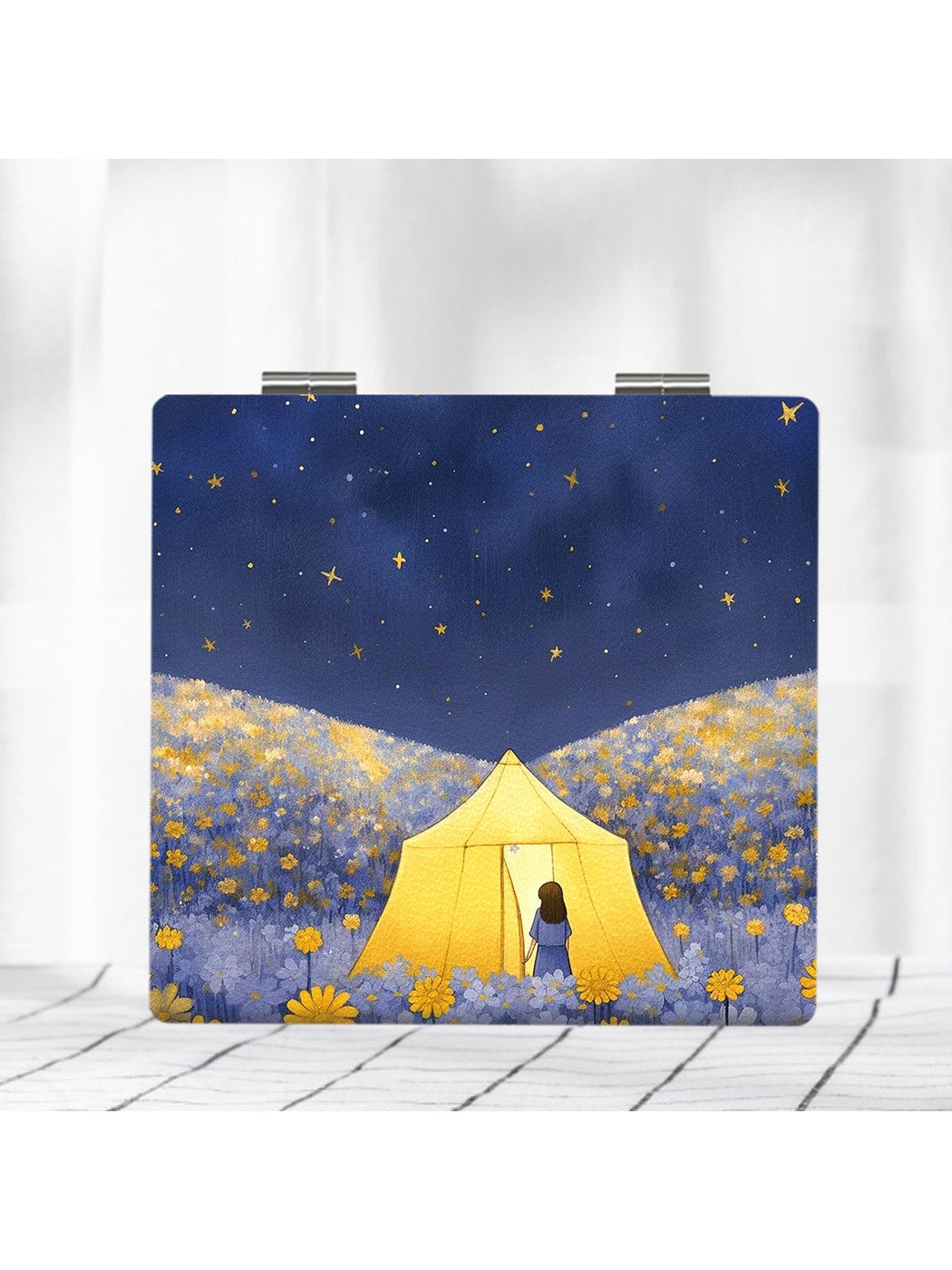 Mirroray - Landscape Print Folding Makeup Mirror