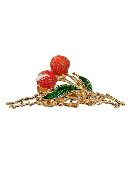 Beau - Lychee Shape Vintage Alloy Hair Clip