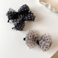 Beau - Decorative Bow Polka Dot Banana Clip