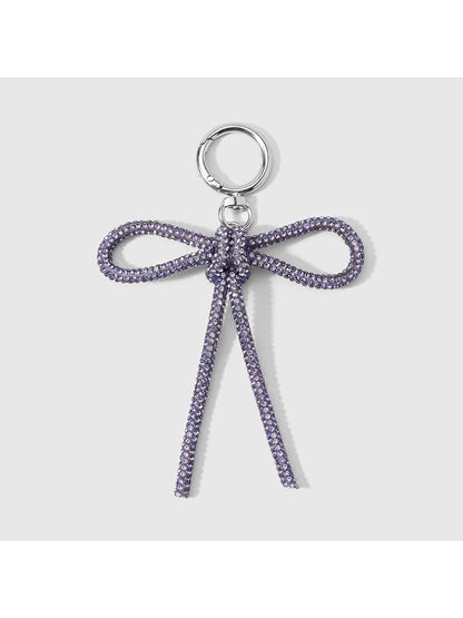 Keypus - Y2K Style Rhinestone Bow Bag Charm Keychain