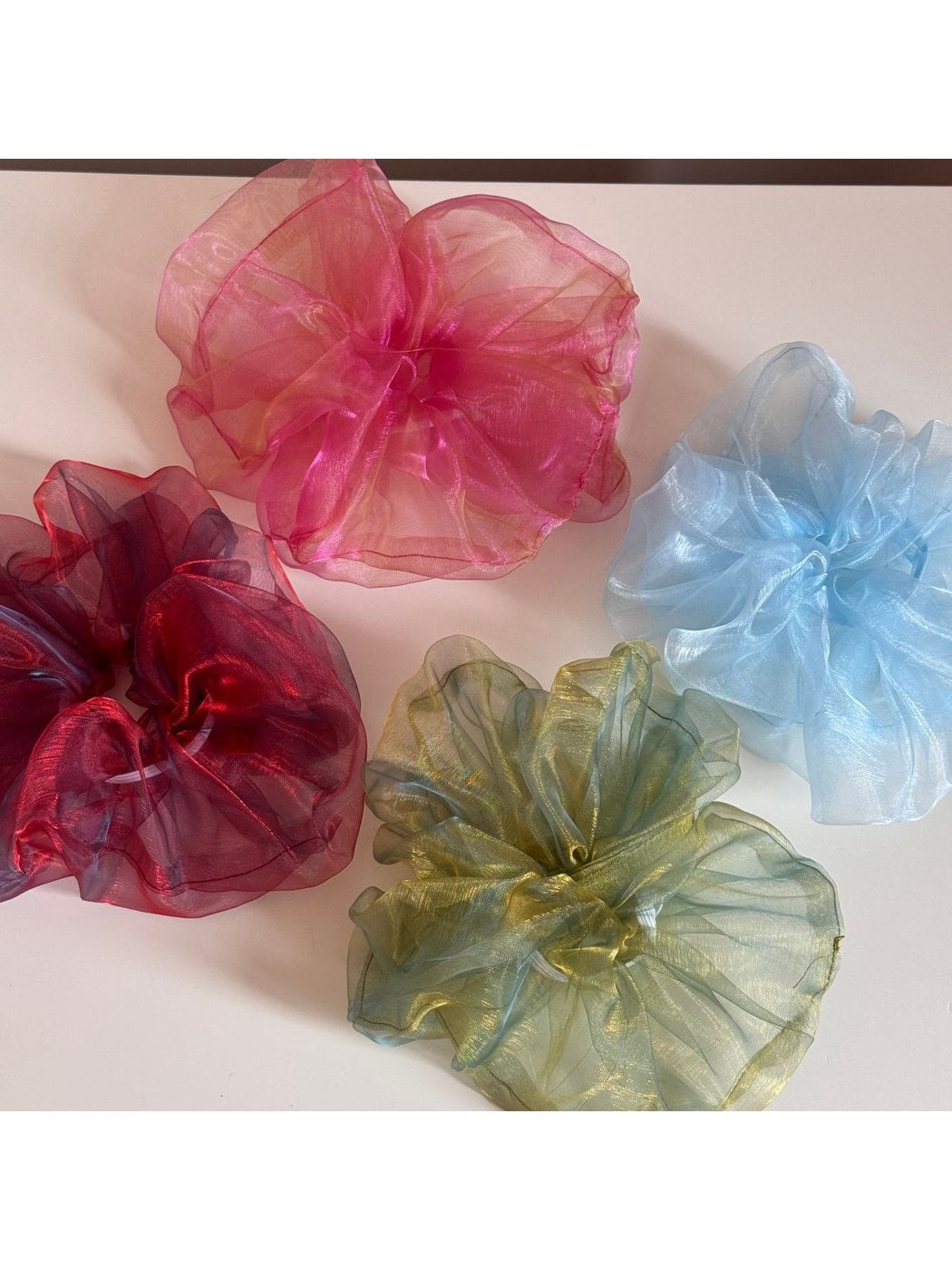 Gifty - Irregular Sheer Gathered Scrunchie