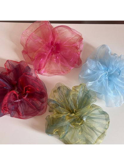 Gifty - Irregular Sheer Gathered Scrunchie