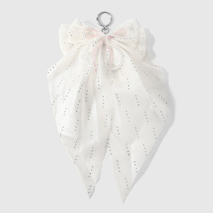 Keypus - Simple Style Beaded Bow Keychain