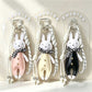 Keypus - Bow Rabbit Faux Leather Alloy Bag Charm Keychain