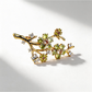 Brovia - Vintage Plum Blossom Rhinestone Brooch