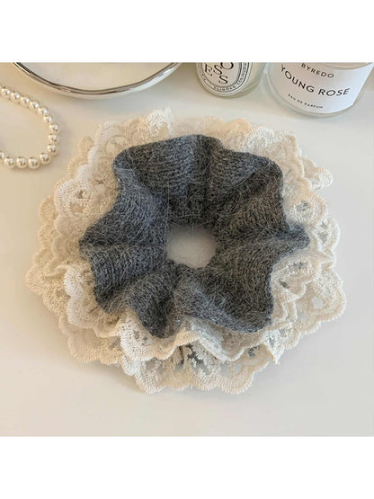 Gifty - Lace Knitted Hair Scrunchie