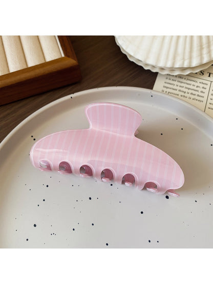 Beau - Geometric Striped Curved Hair Styling Claw Clip