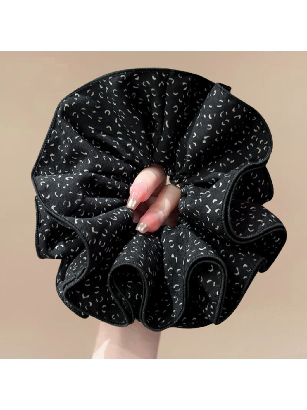 Gifty - Leopard Print Pleated Hair Loop